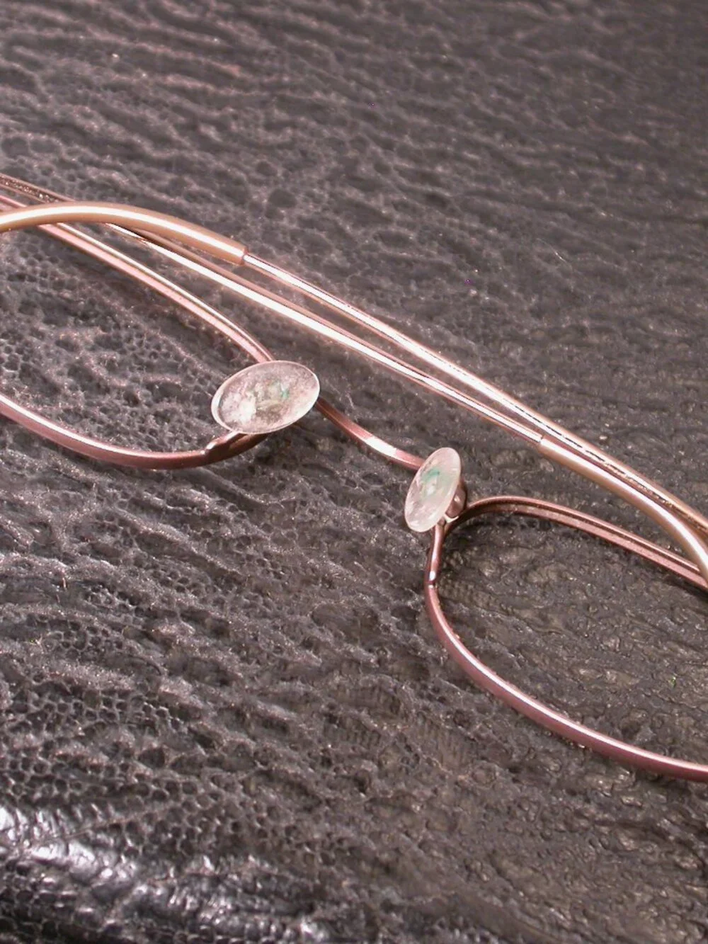 Organix Titanium Gold Bronze Eyeglasses Made in Japan